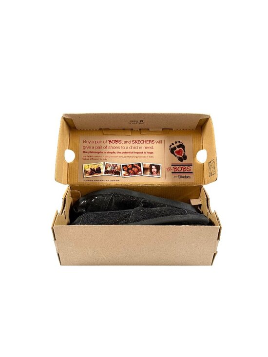 Bob's Sketchers Other - Skechers Kids Lil Bobs Slip-on Lightweight Shoes Size 4 Black Sparkle 85003L